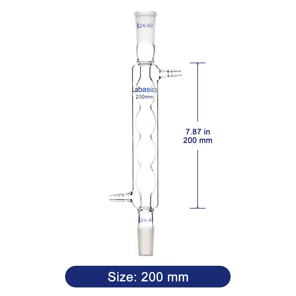 Glass Allihn Condenser, 24/40 Joint Jacket Length Labasics