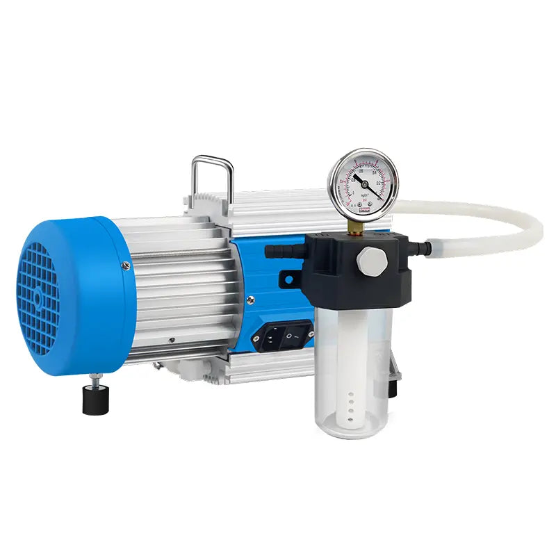 Front view of diaphragm vacuum pump with corrosion-resistant design