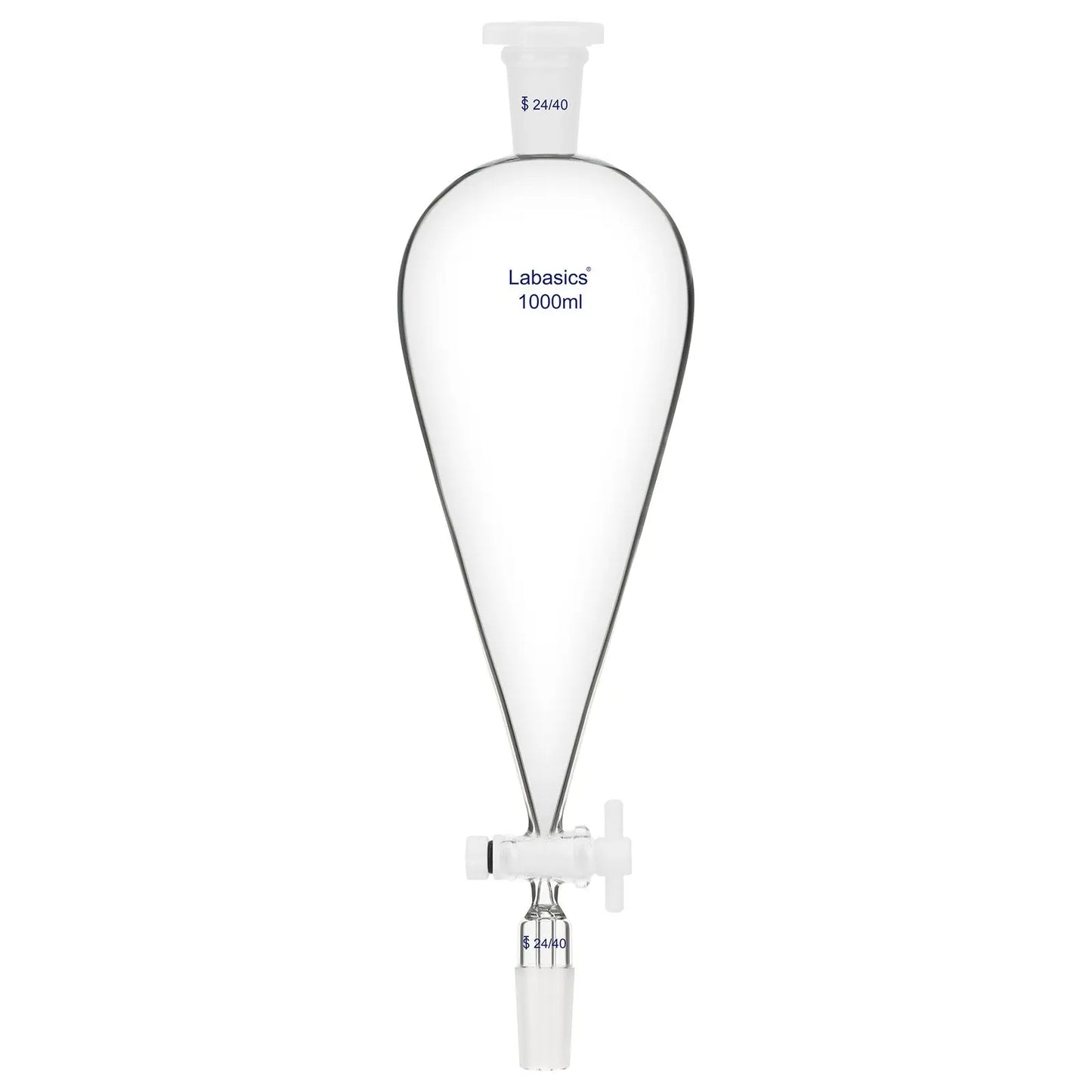 Conical Separatory Funnel, Two 24/40 Joints, 60-1000ml Labasics shop