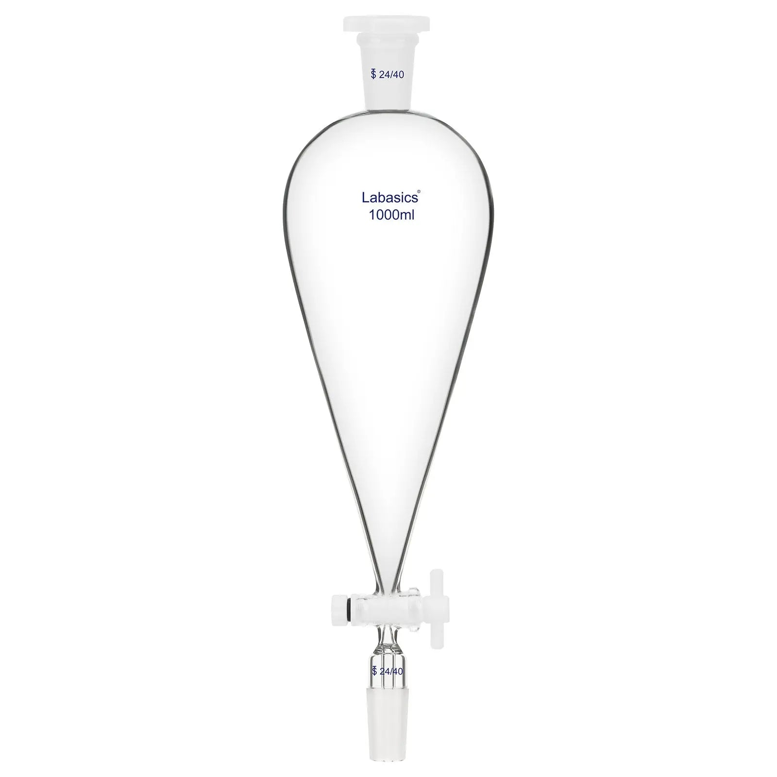 Conical Separatory Funnel, Two 24/40 Joints, 60-1000ml Labasics shop