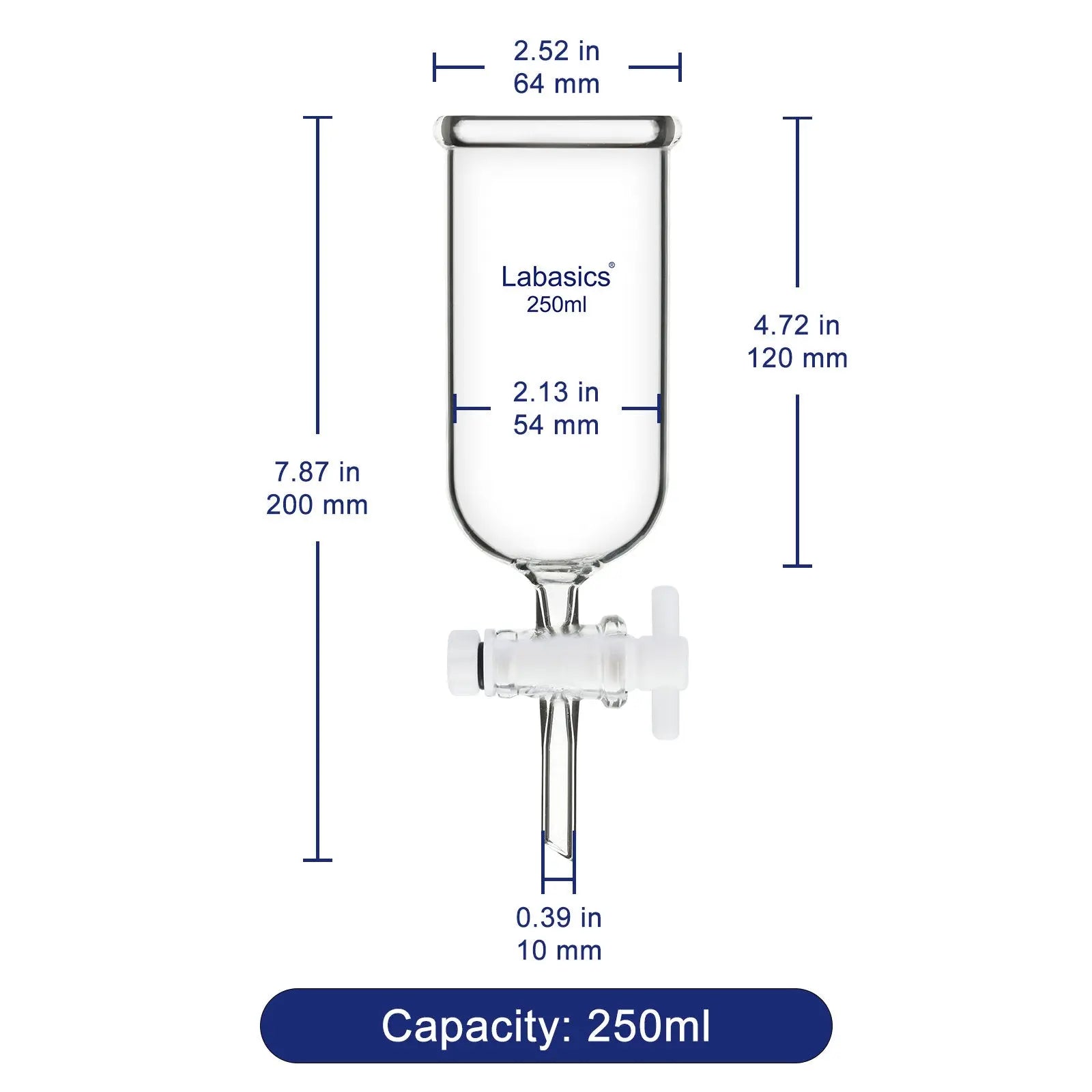 Dropping Funnel, 250-500ml Labasics