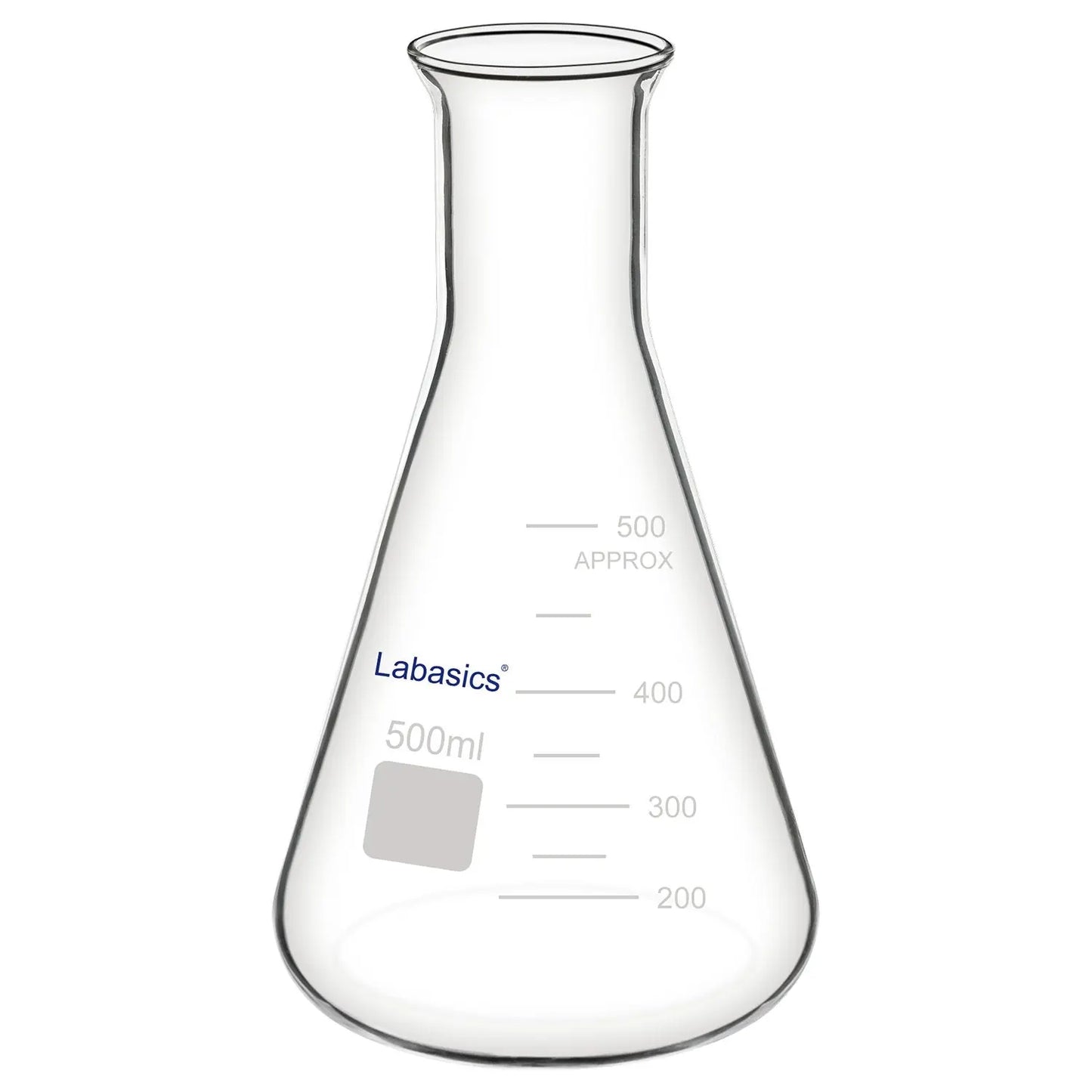 Glass Wide Mouth Erlenmeyer Flask Labasics