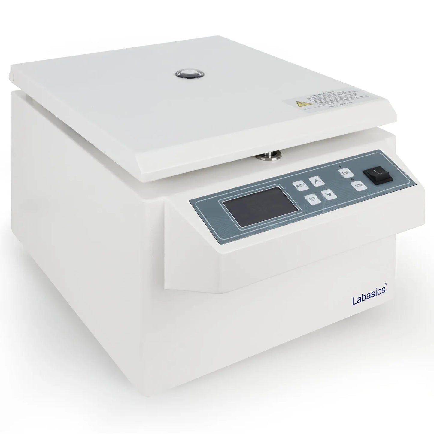 Low-Speed Digital Centrifuge, 4000 RPM Max Speed, 2400xg Max Centrifugal Force, Angle/Swing Rotor Labasics