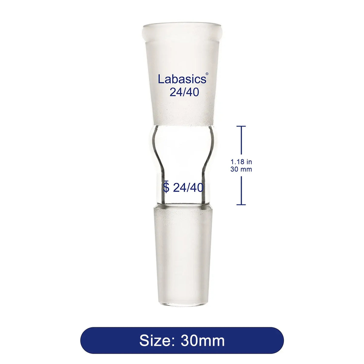 Glass Straight Connecting Adapter Labasics