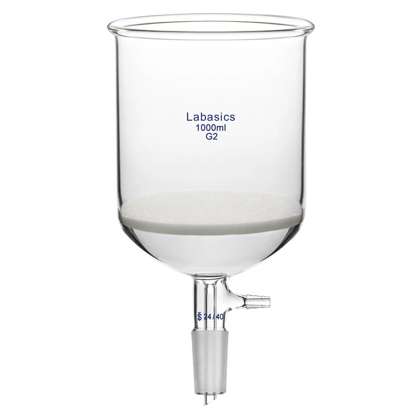 Buchner Filtering Funnel with Medium Frit (G2), 24/40 Joint, 60-1000 mL Labasics