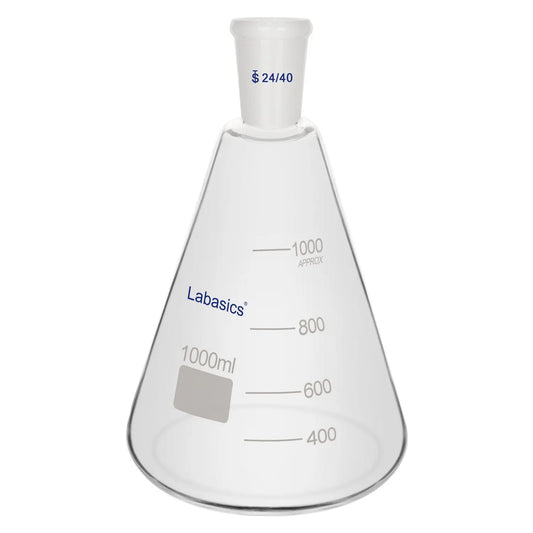 Glass Erlenmeyer Flask, 24/40 Standard Taper Outer Joint, 100/500/1000 mL Labasics