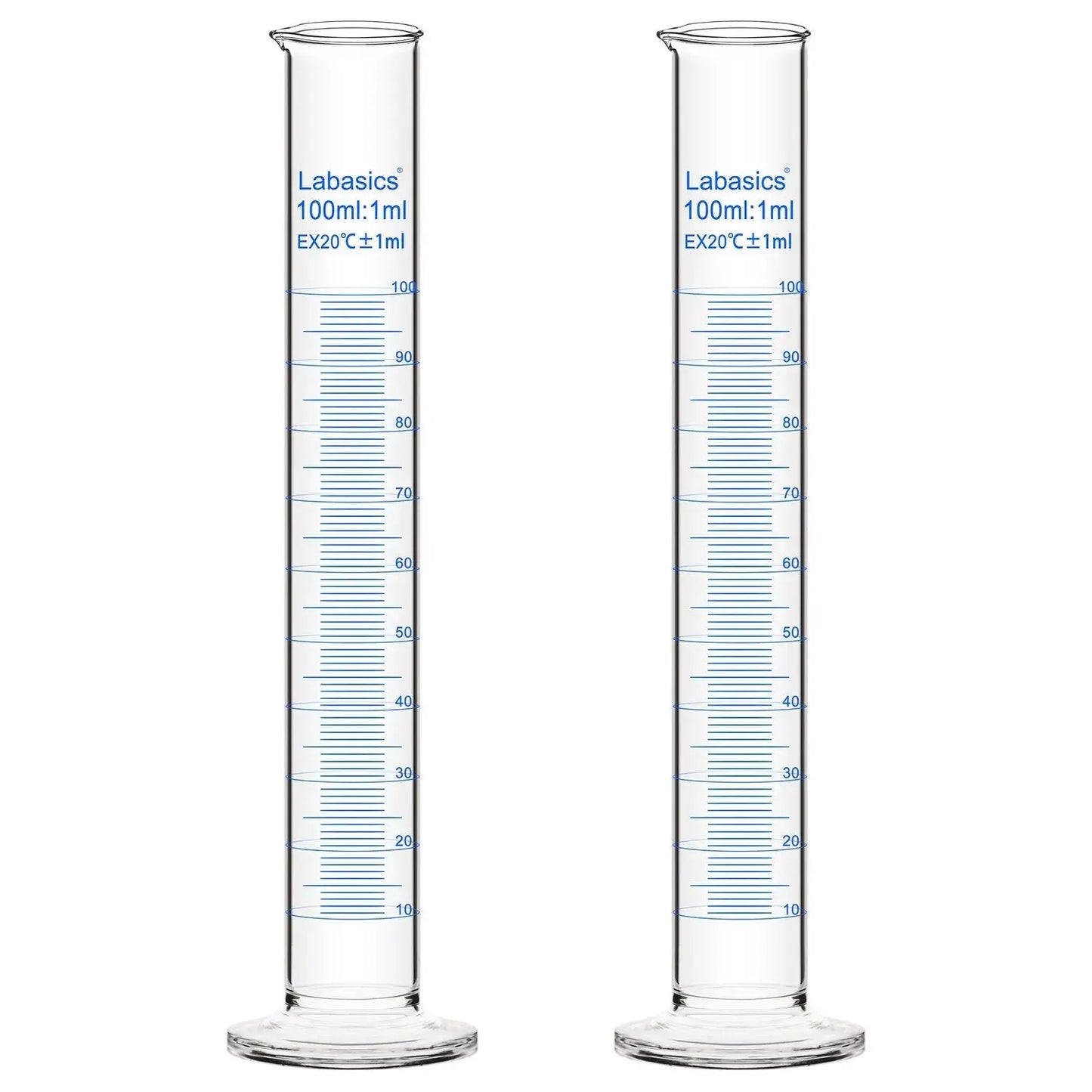 Measuring Cylinder, 10-250 mL, 2 Packs Labasics