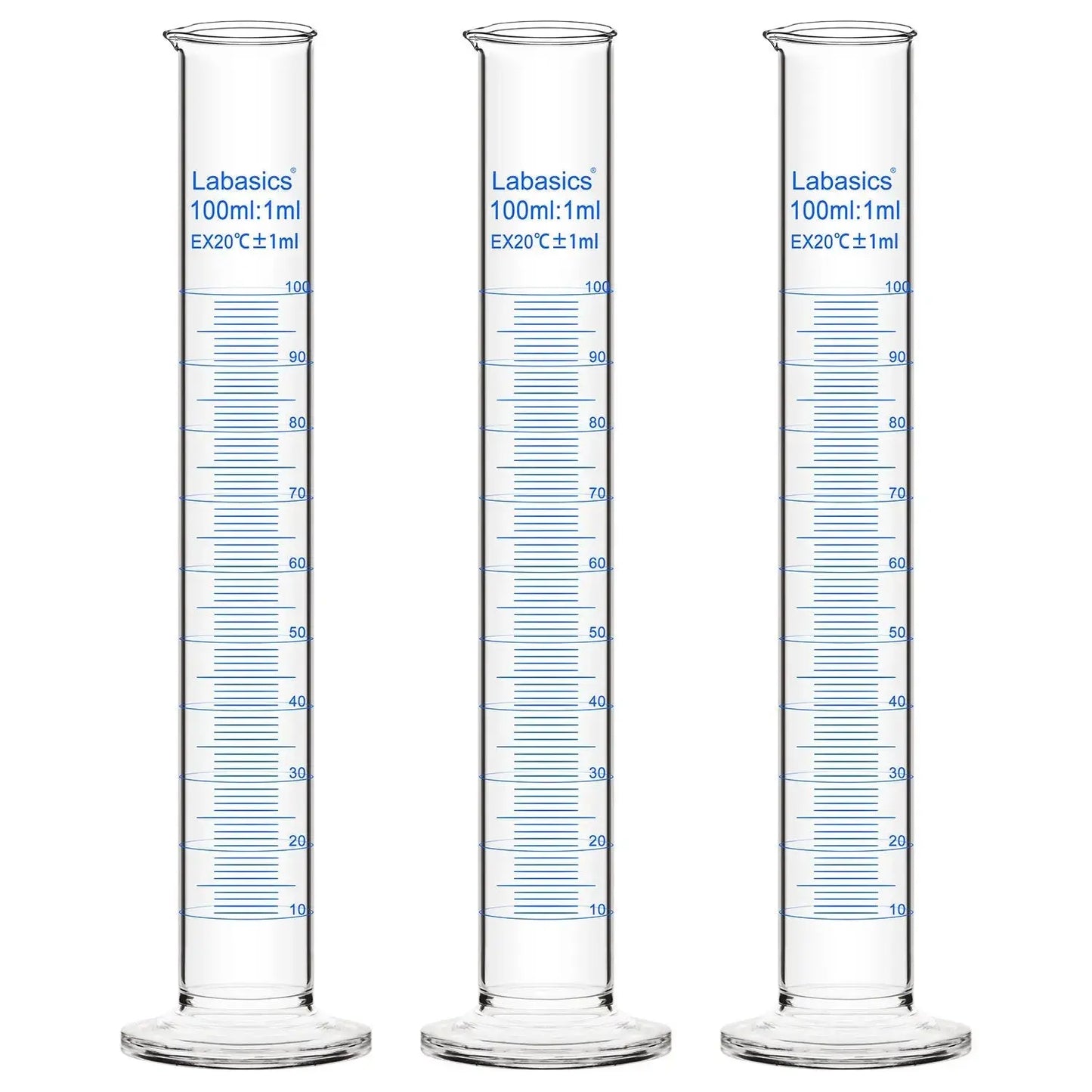 Measuring Cylinder, 10-250 mL, 3 Packs Labasics