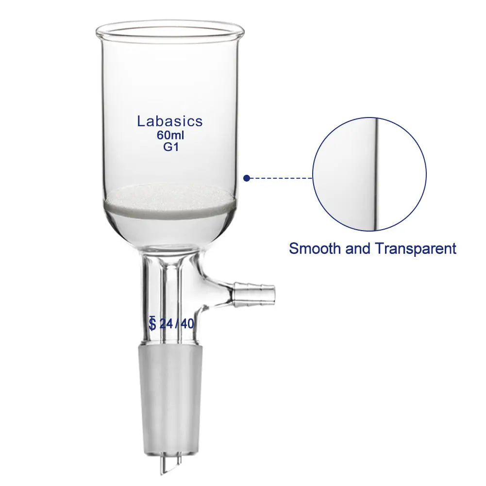 Buchner Filtering Funnel with Coarse Frit(G1), 24/40 Joint, 60-1000 mL Labasics