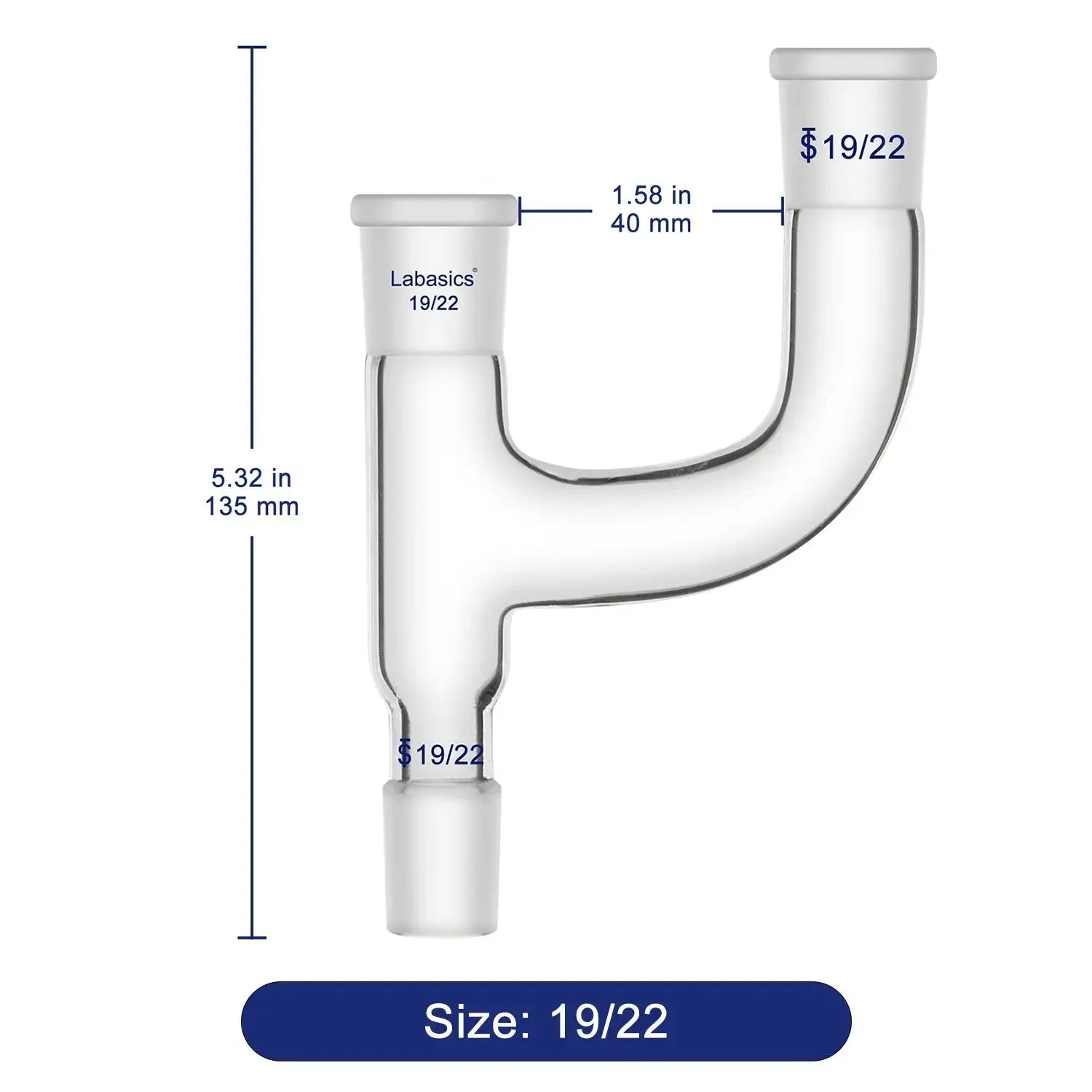 3 Way Claisen Distilling Adapter Labasics