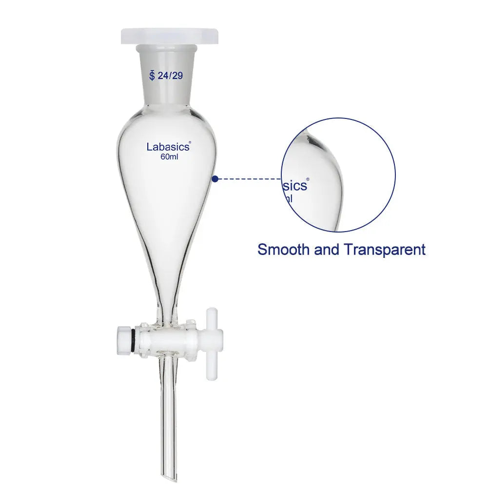 Conical Separatory Funnel, 24/29 Joints, 60-2000 mL Labasics