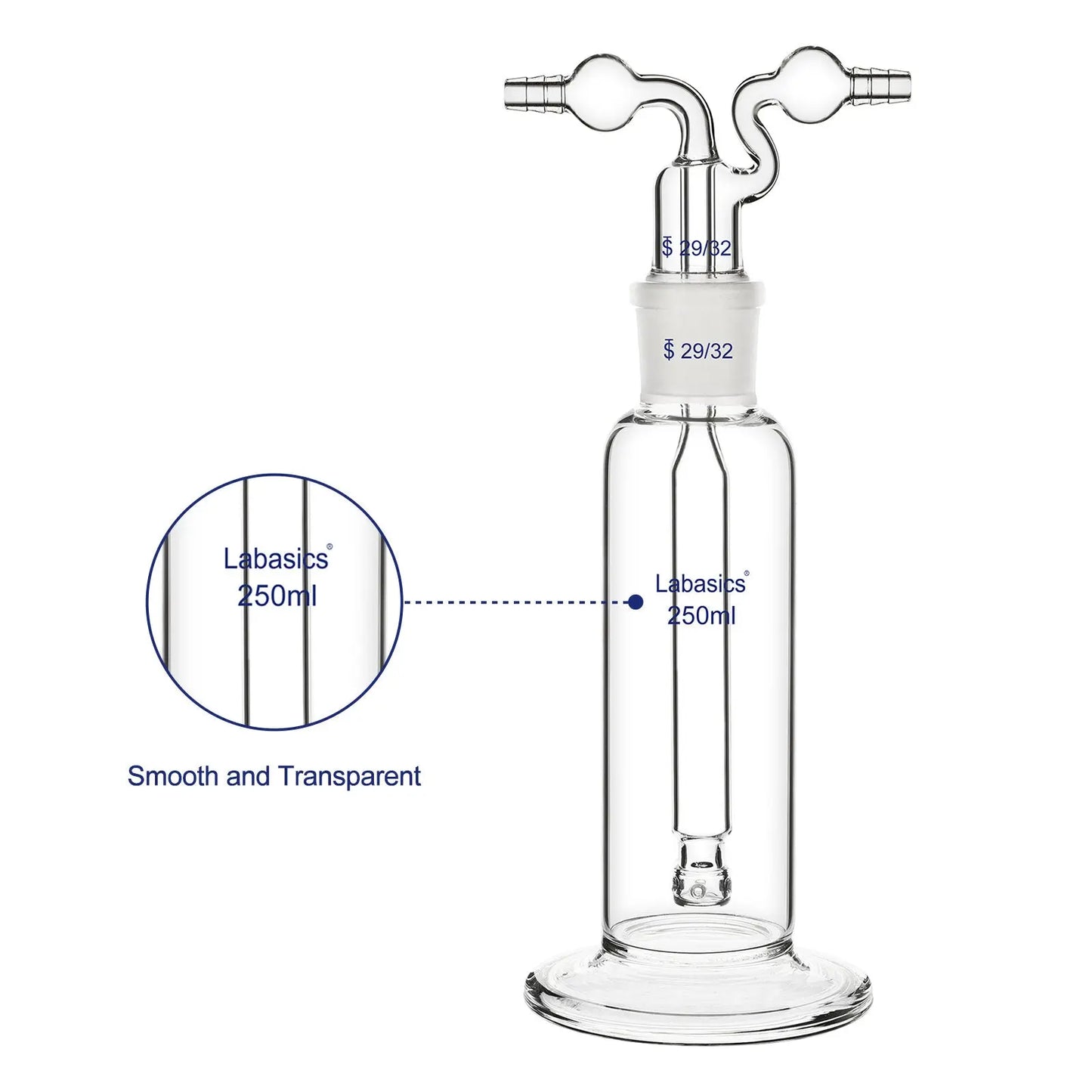 Drechsel Gas Washing Bottle Labasics