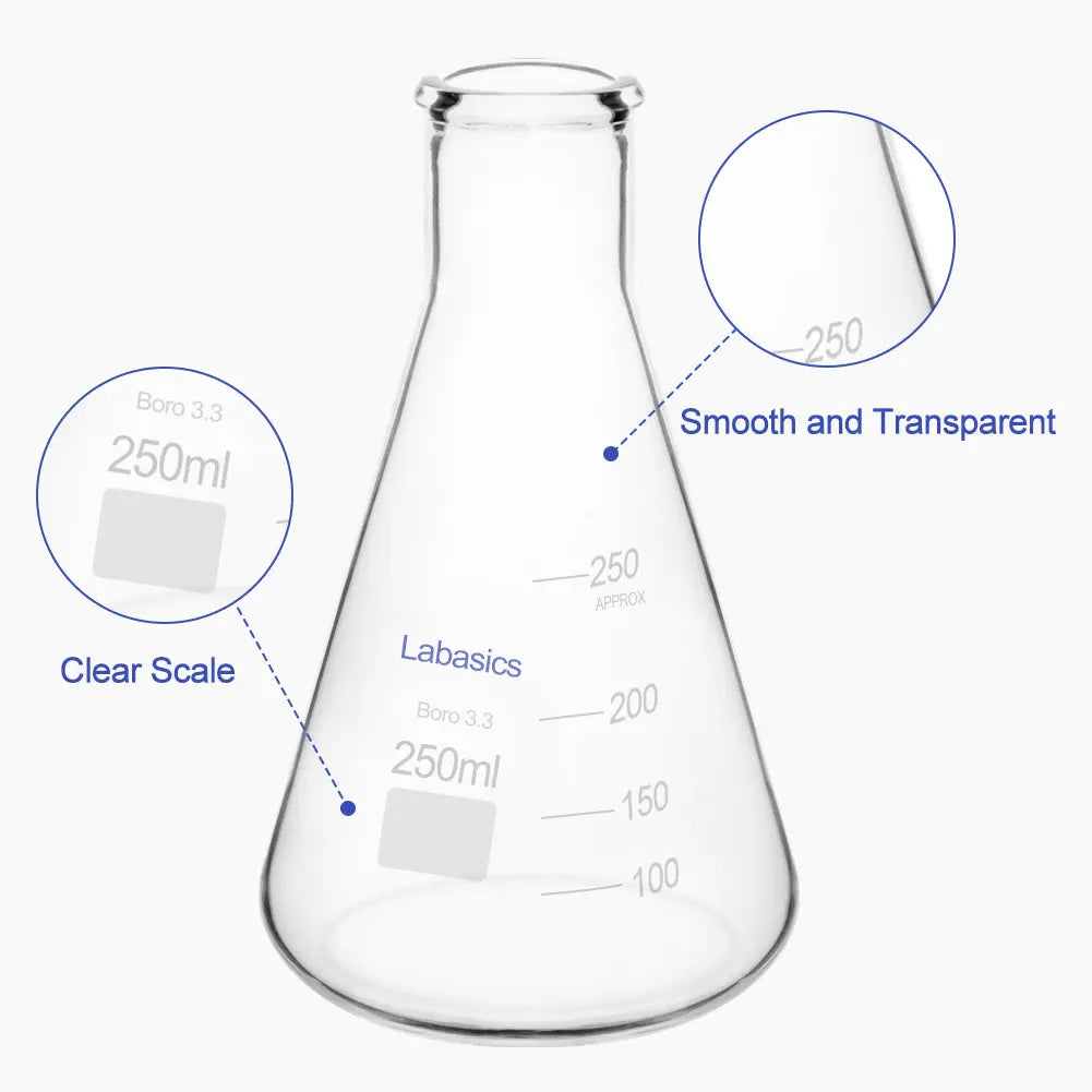 Narrow Mouth Erlenmeyer Flask, 250-2000mL Labasics