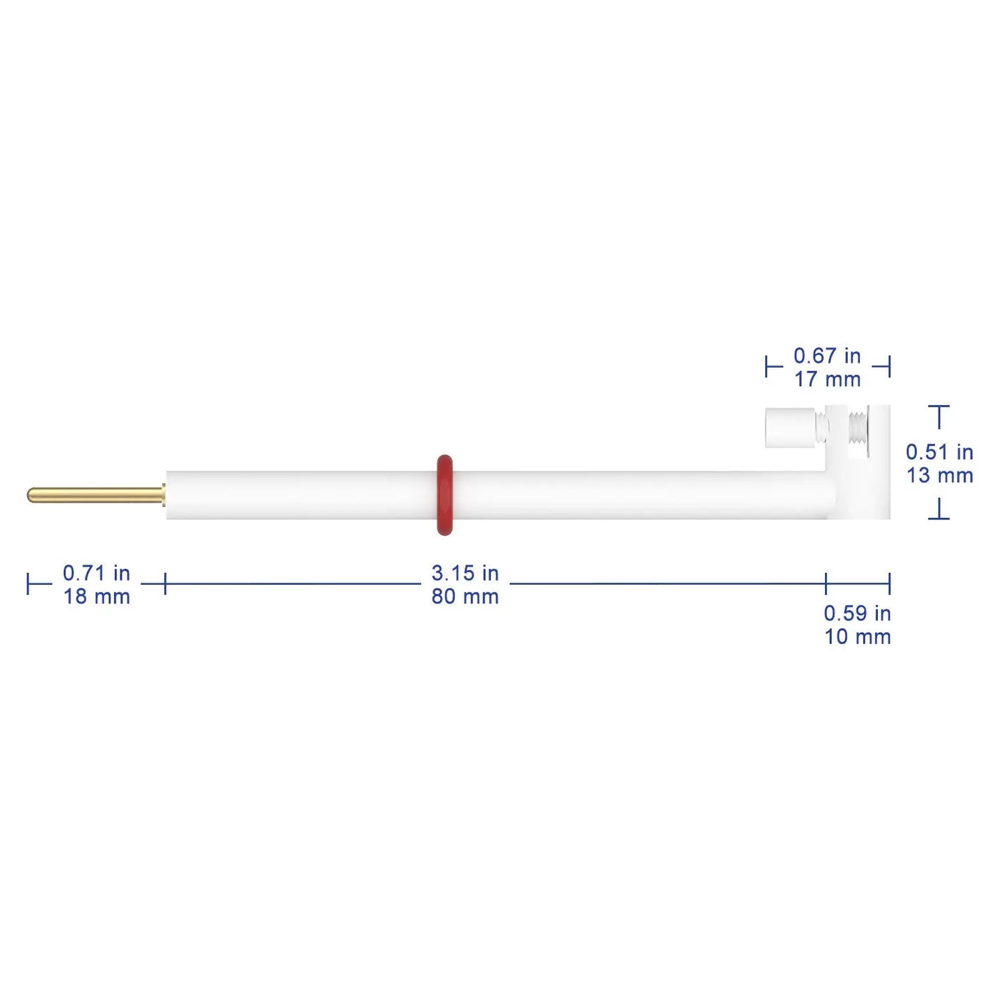 L-Shape Platinum Sheet Electrode Holder Labasics shop