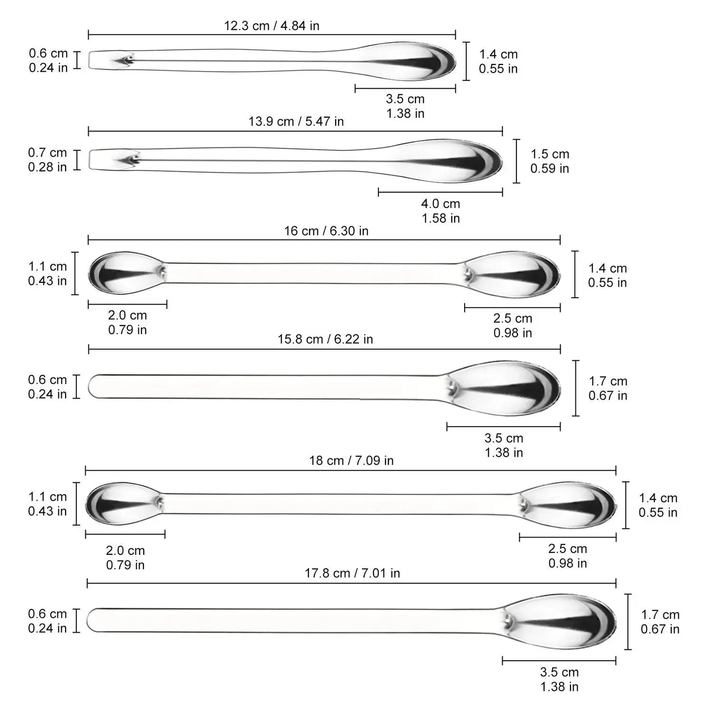 11 Pcs Lab Micro Spoon and Spatula Set Labasics