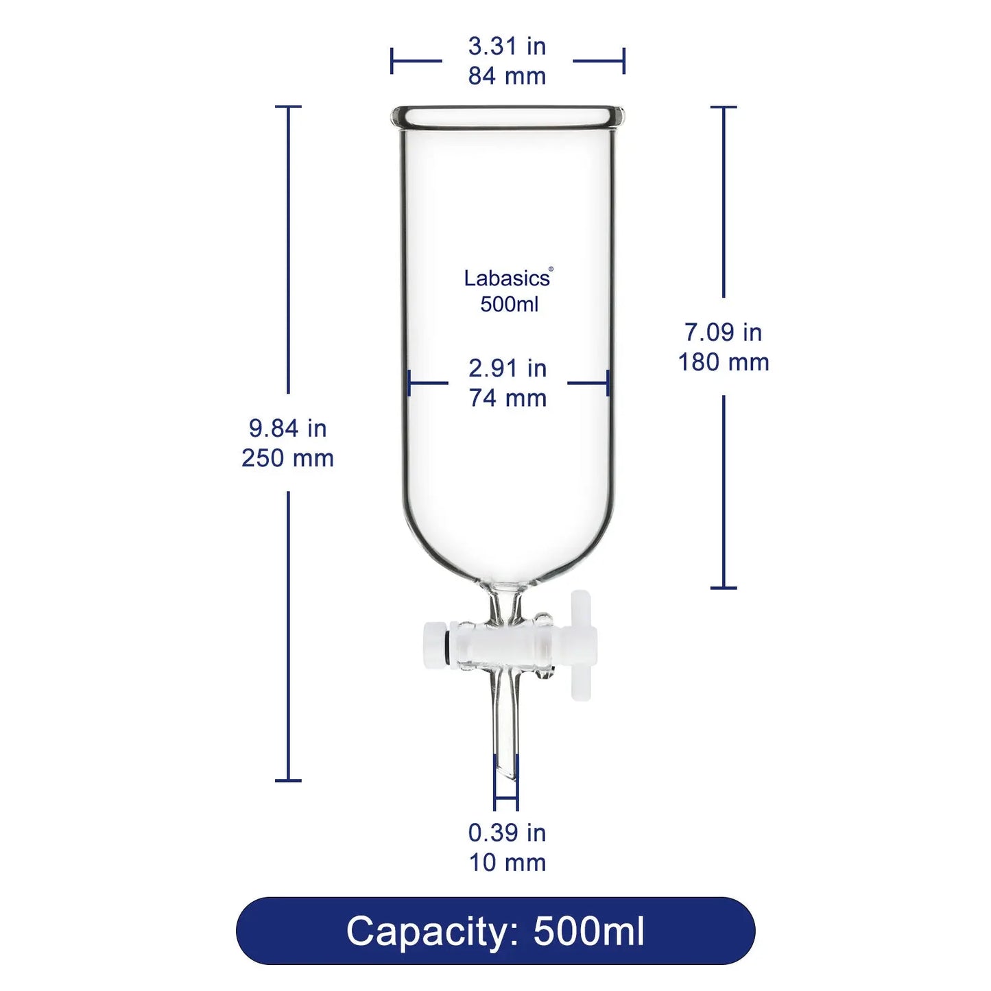 Dropping Funnel, 250-500ml Labasics