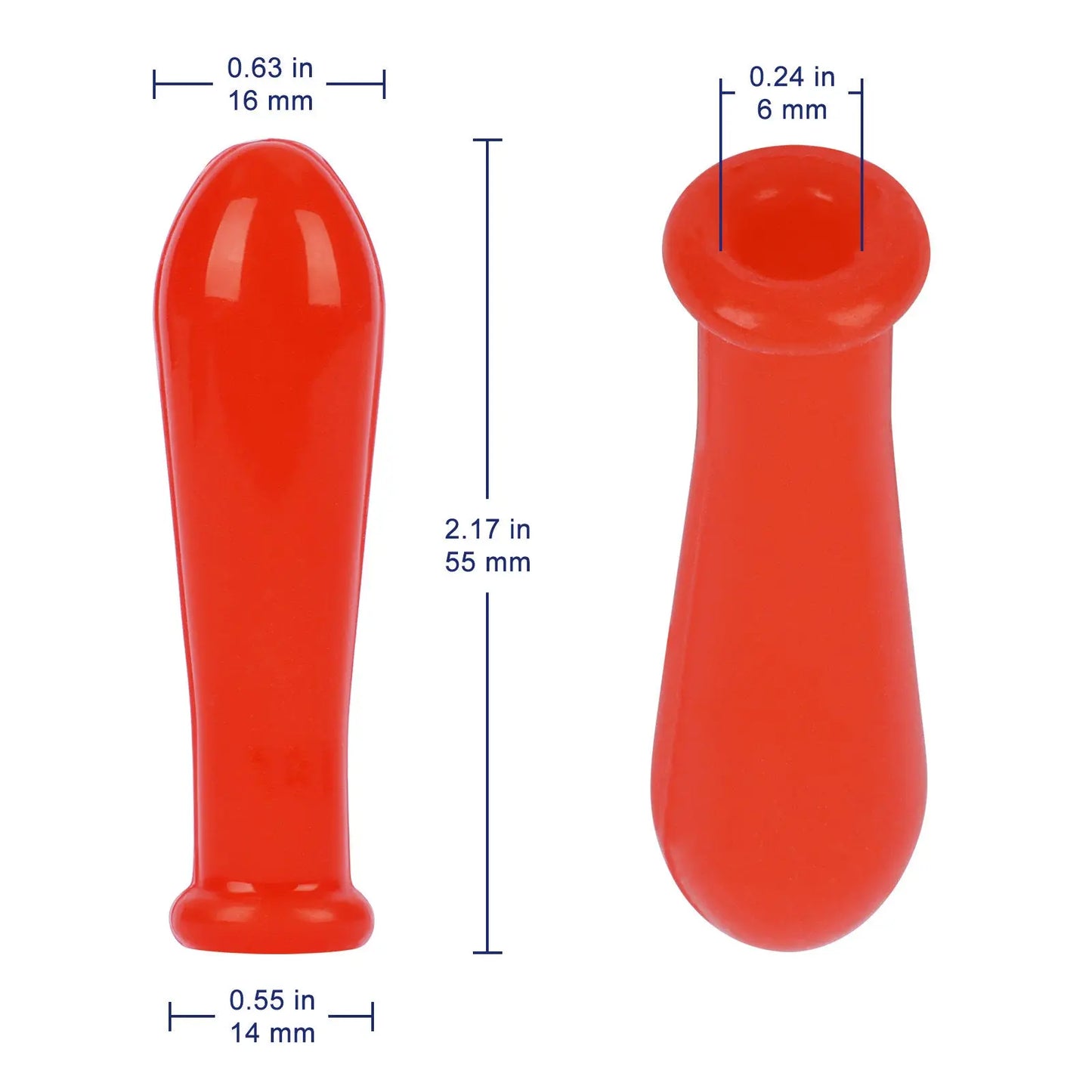 Red Silicone Pipette Caps, 10 Pack Labasics shop