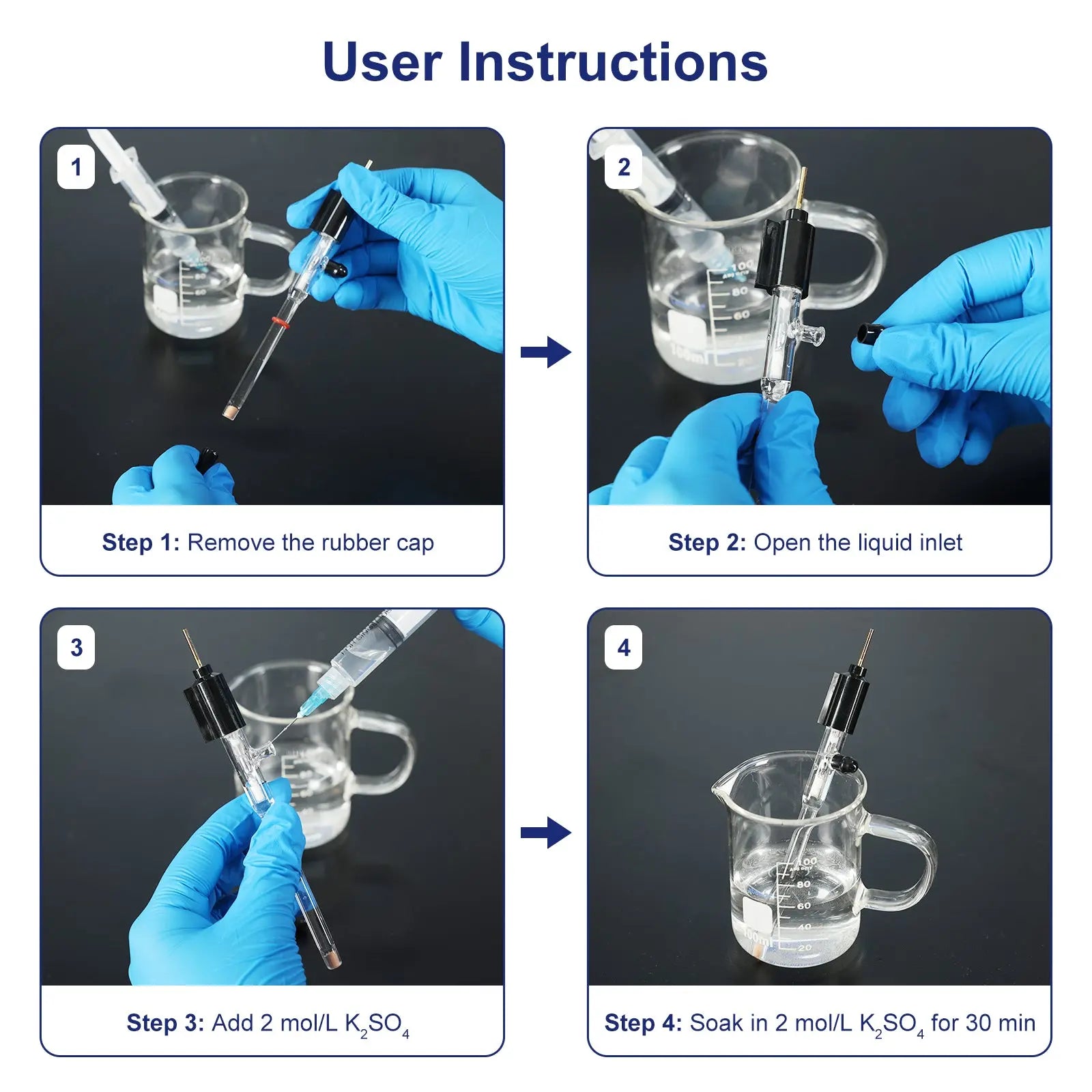 Mercury Sulfate Reference Electrode, 6x65mm, Acidic Labasics shop