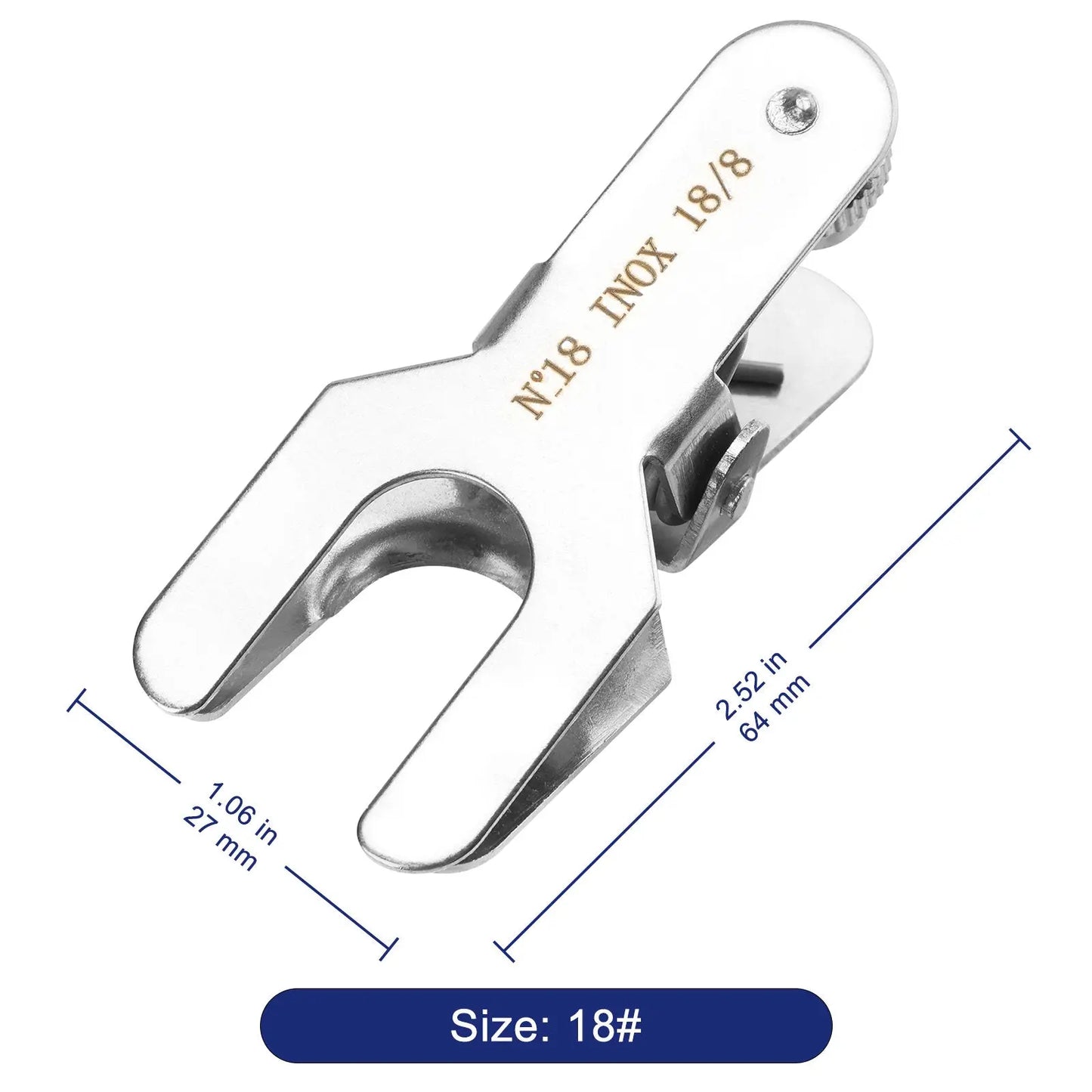 Stainless Steel Spherical Pinch Clamp, Size 12–28 Labasics