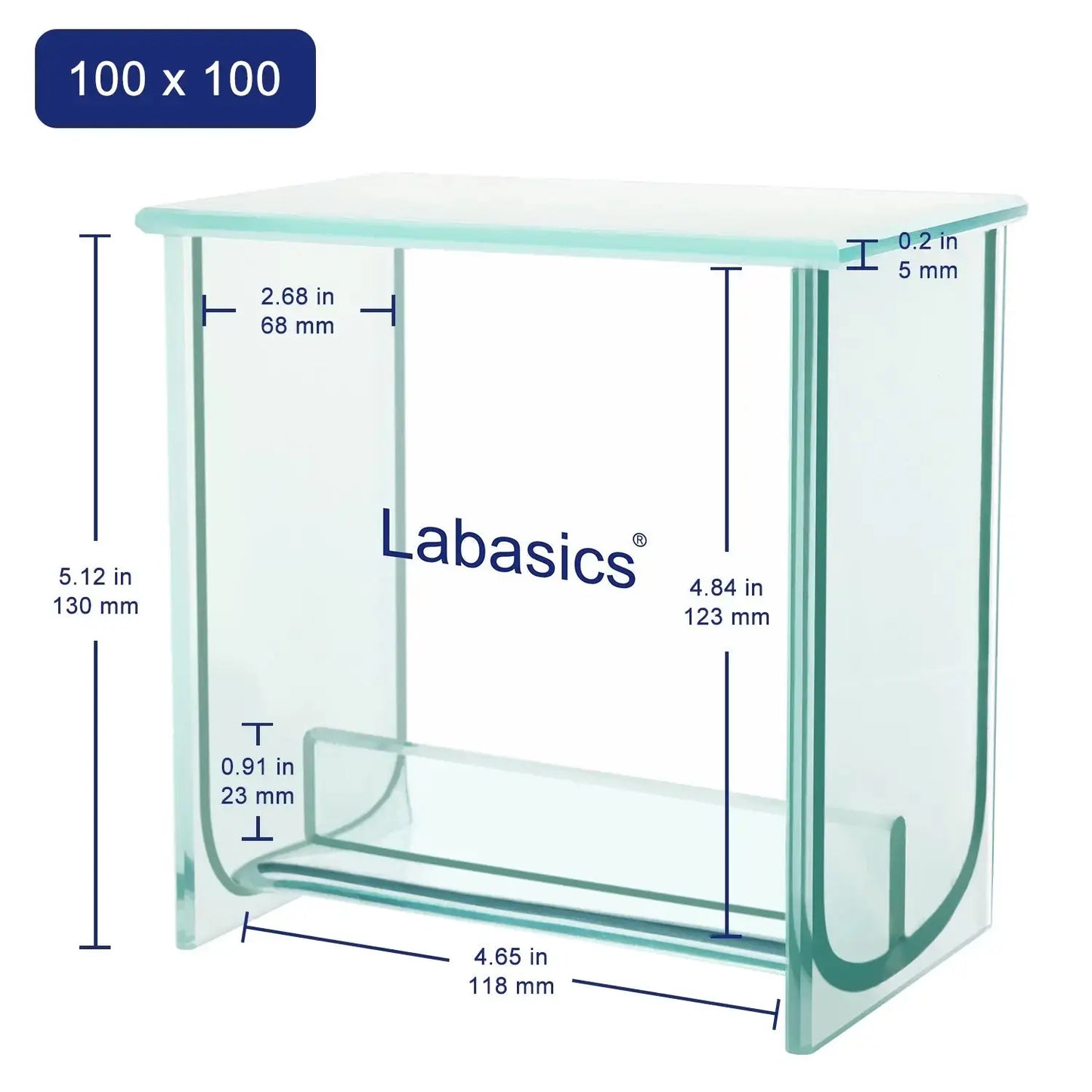Glass Square TLC Developing Tank Labasics