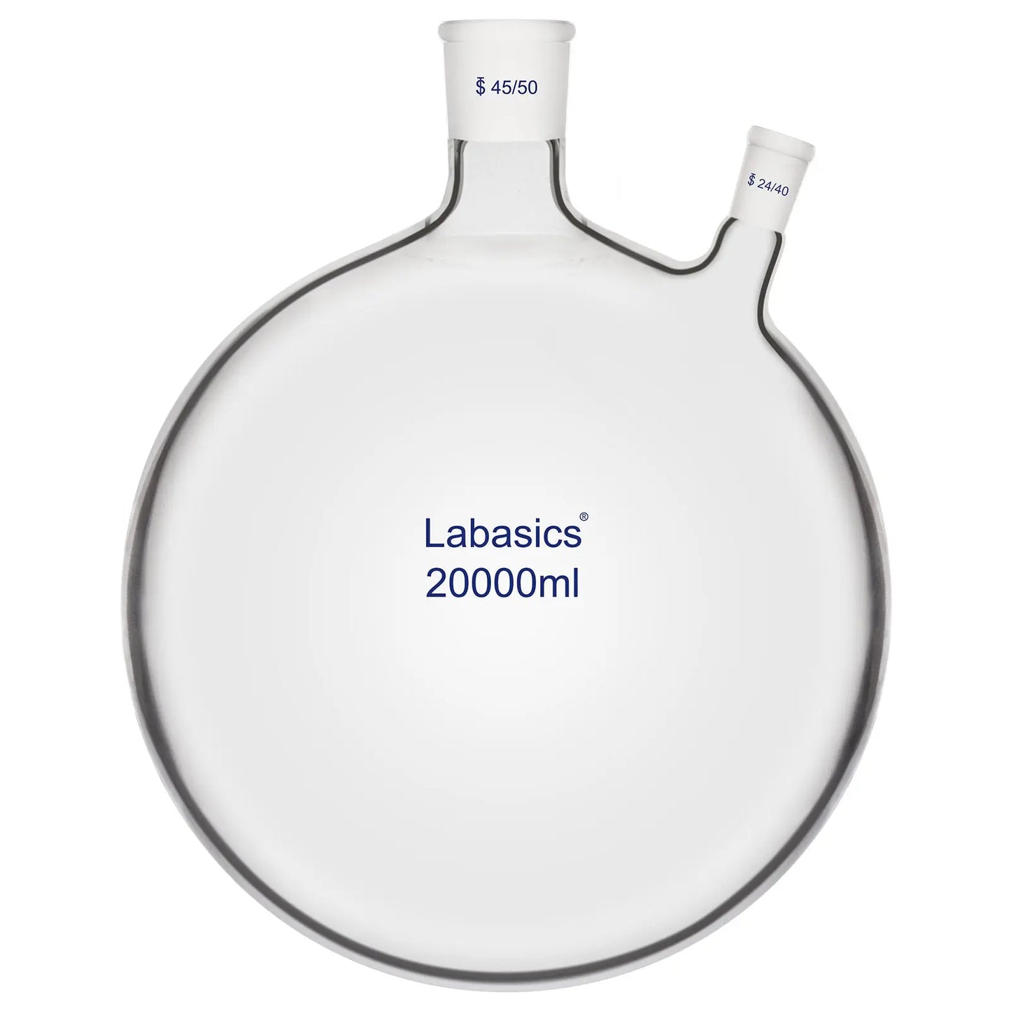 20 L two neck flask for multi step chemical reaction system heating setup