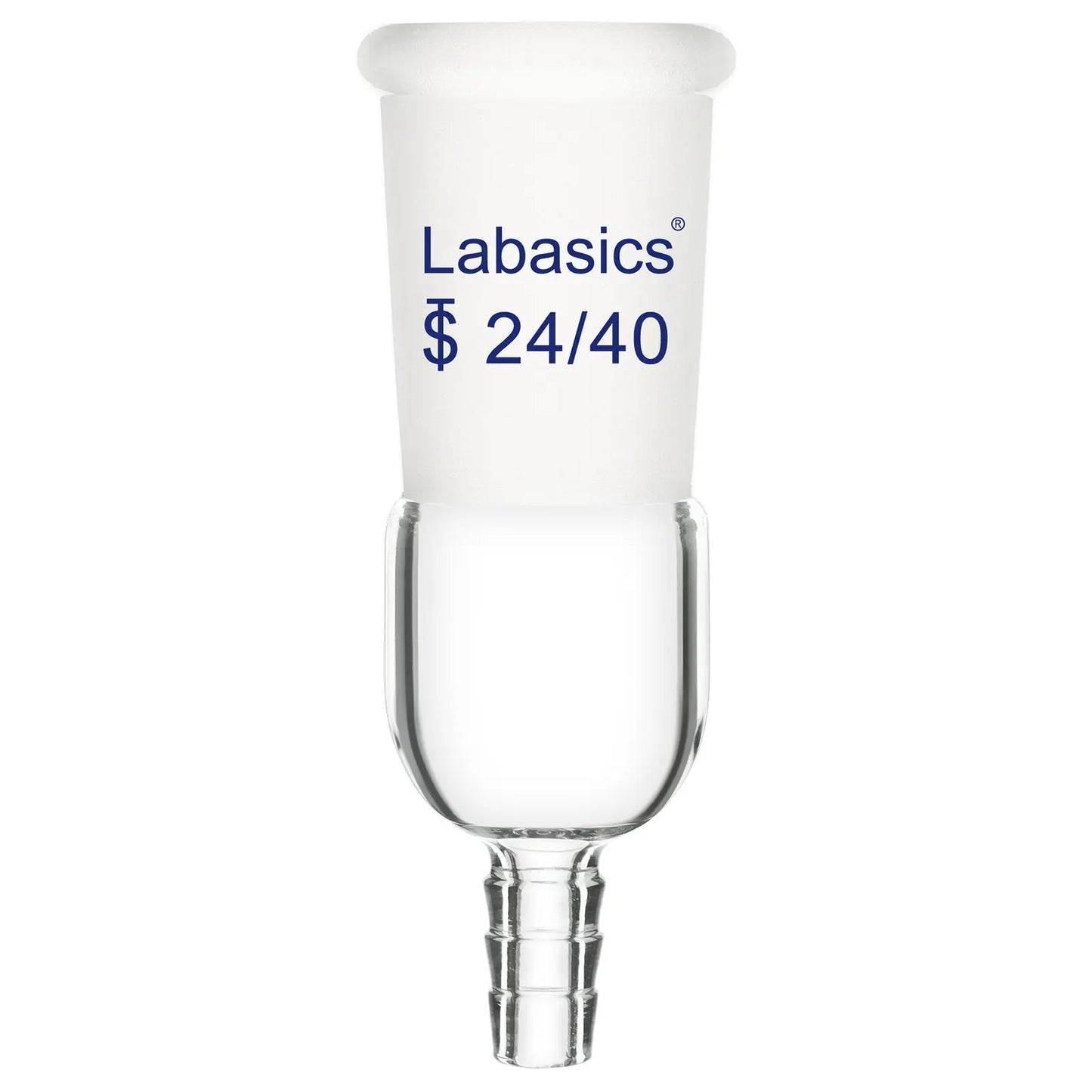Glass Vacuum Inlet Adapter, 8mm (0.31inch) hose connection Labasics