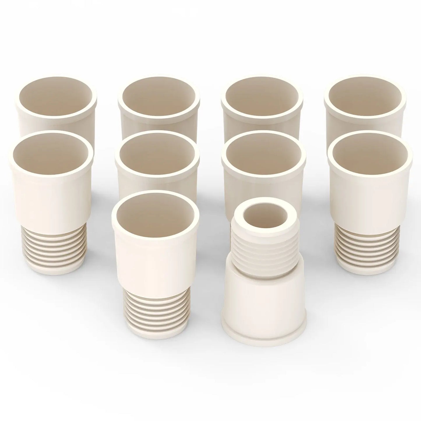 Rubber Flip-Top Stopper, Threaded Design, 10 Pack Labasics