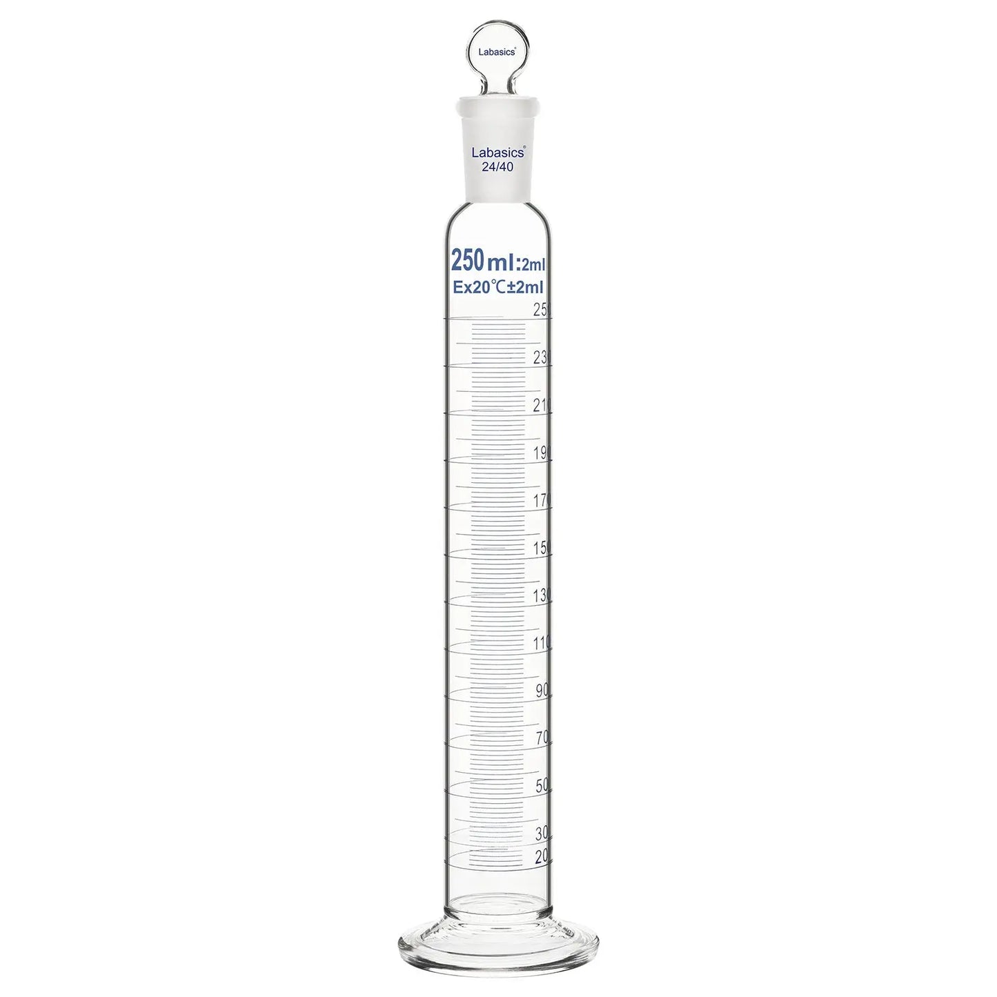 Graduated Cylinder with Stopper, 50-500 mL Labasics