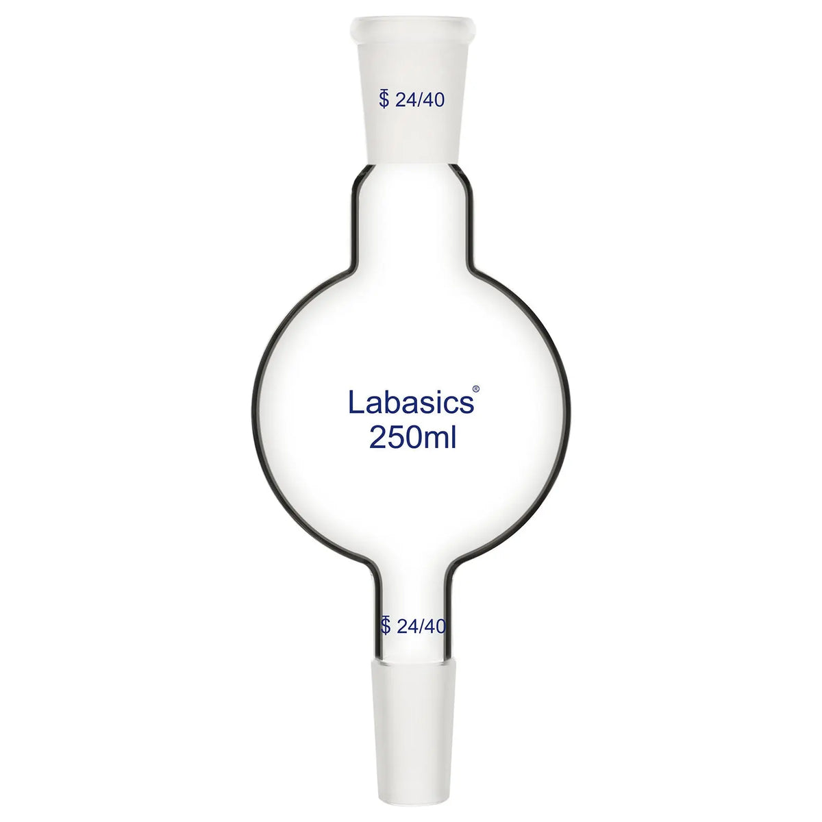 Chromatography reservoir, 250 mL, borosilicate glass, 24/40 joint, high chemical resistance, precise monitoring for chromatography experiments