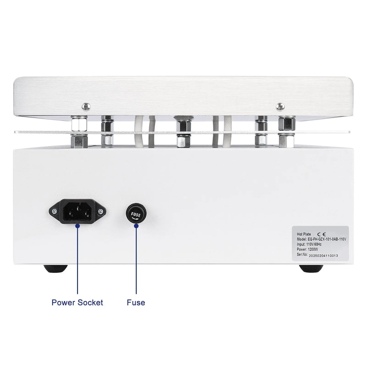 Aluminum Heating Plate with Knob Control, Infinitely Adjustable, Max Temp 350°C Labasics