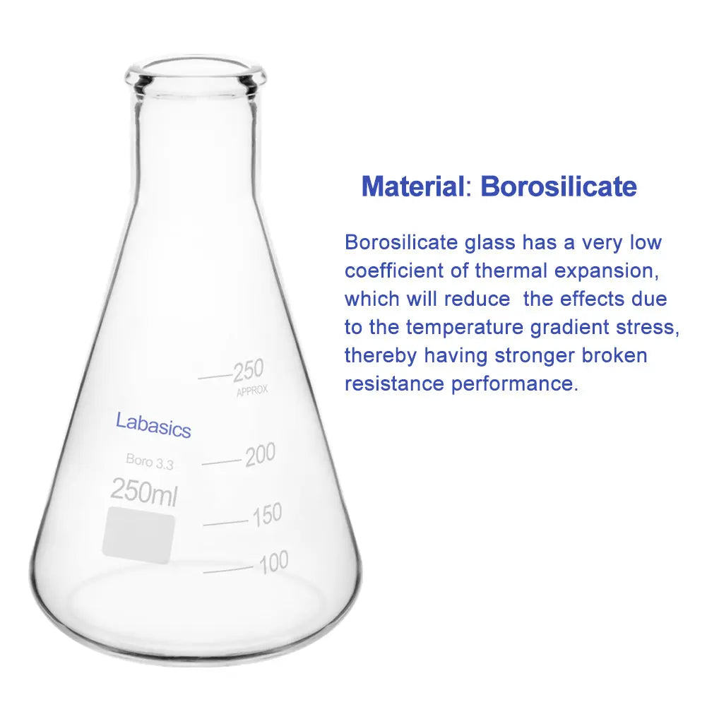 Narrow Mouth Erlenmeyer Flask, 250-2000mL Labasics