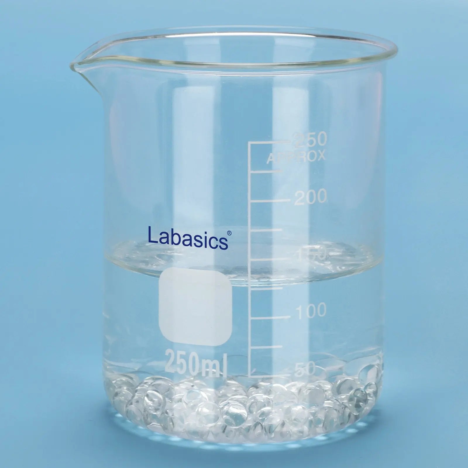 Solid Round Glass Beads for Heating and Boiling Prevention, 500 pack, Diameter 3-6 mm Labasics shop