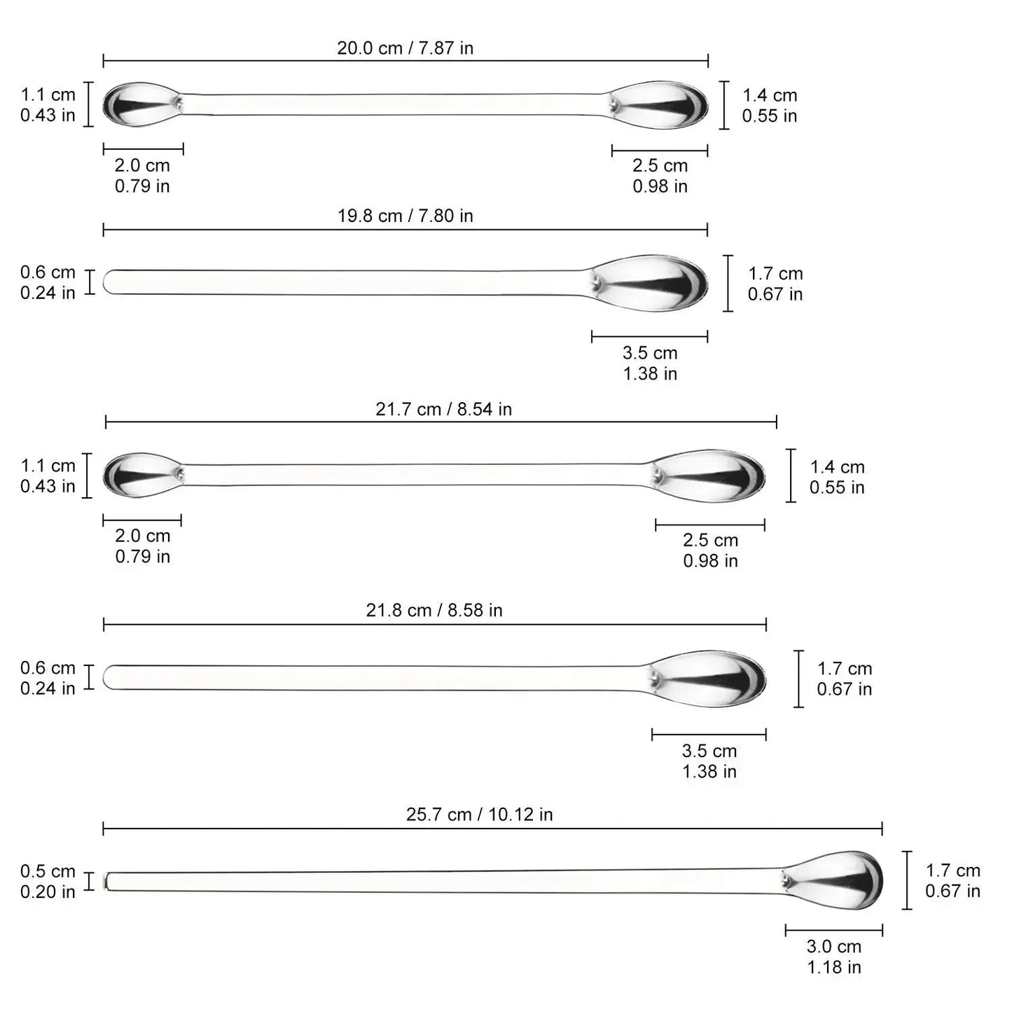 11 Pcs Lab Micro Spoon and Spatula Set Labasics