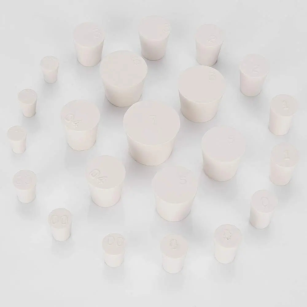 Solid Rubber Stoppers, White Labasics