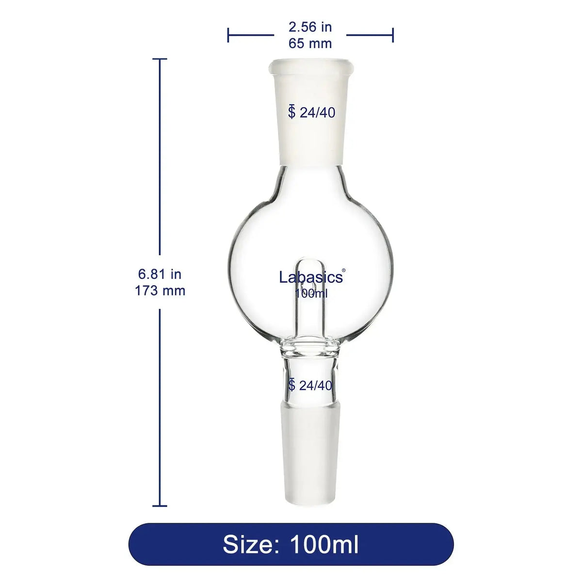 Borosilicate Glass Rotary Evaporator Bump Trap Labasics