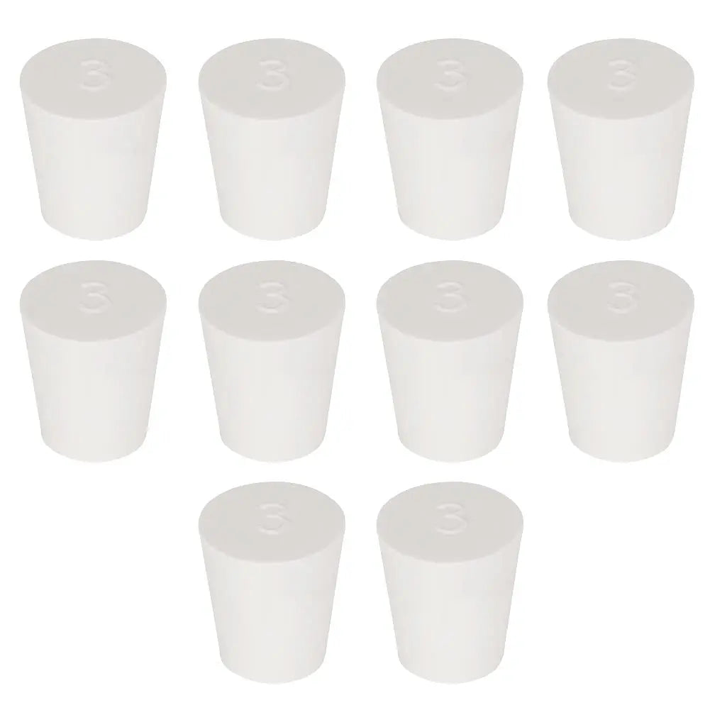 Solid Rubber Stoppers, White Labasics