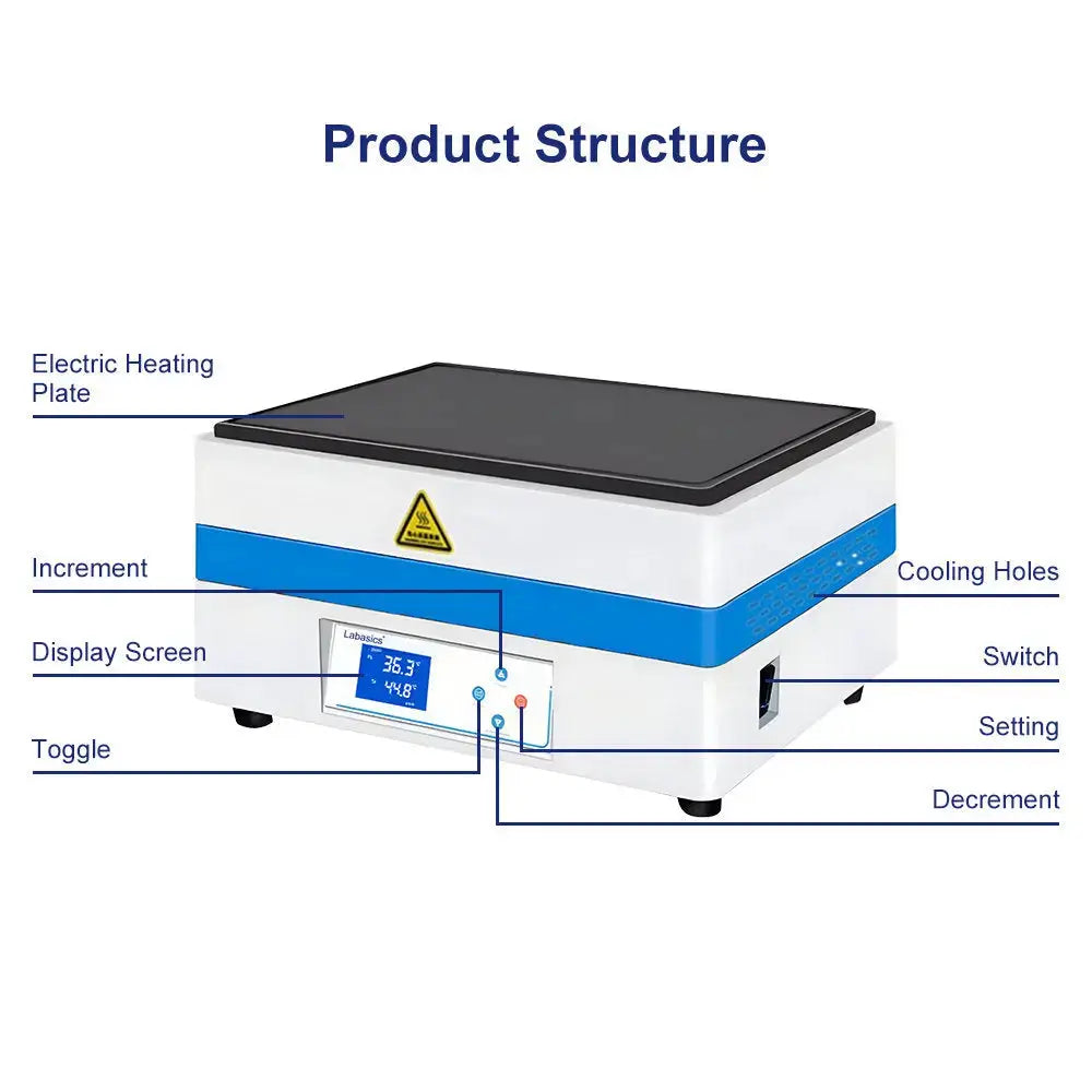 High Purity Graphite Intelligent Electric Heating Table Plate Labasics shop