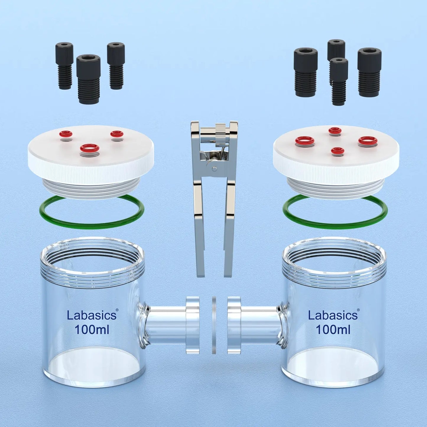 H-Type Electrolytic Cells, 50-100 mL Labasics shop