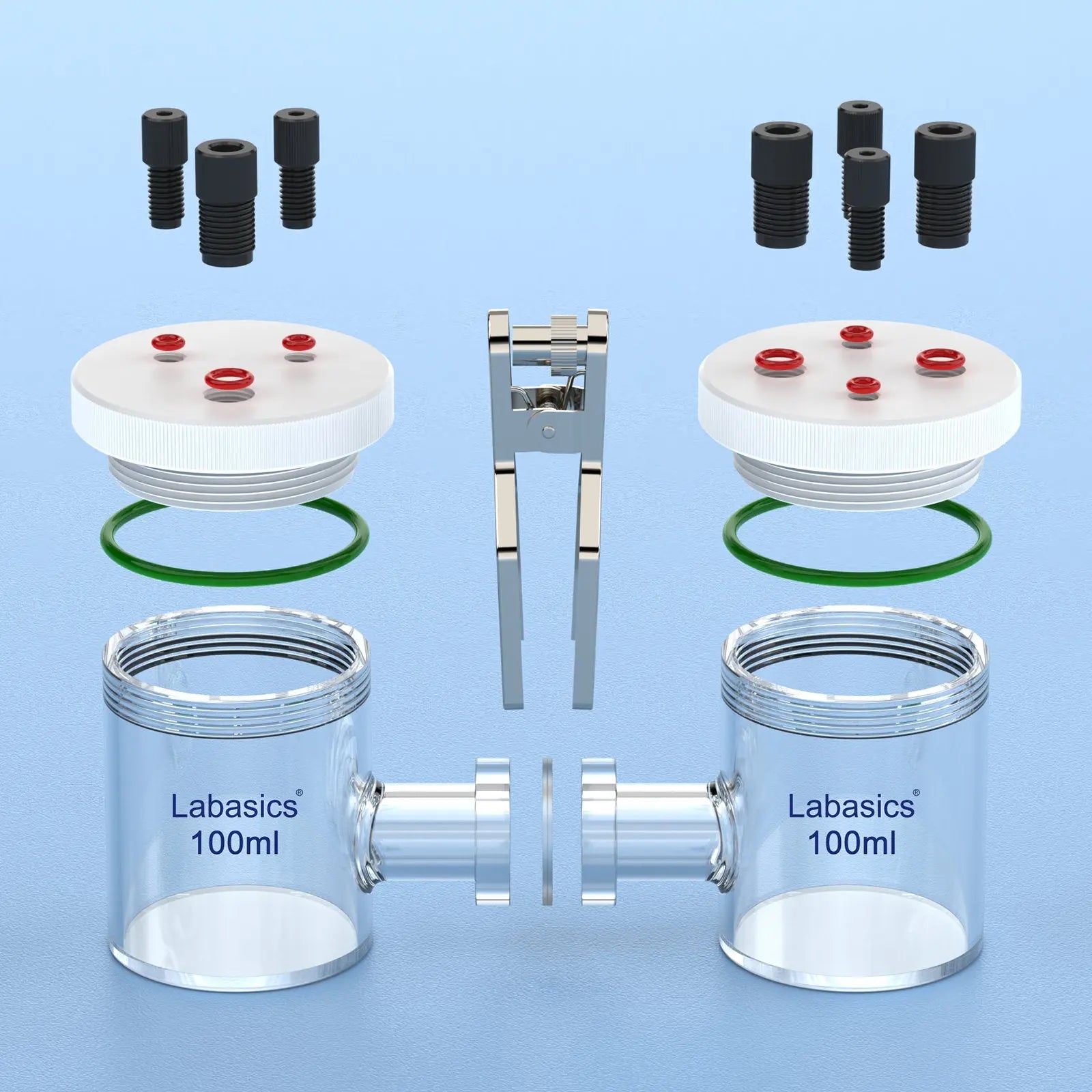 H-Type Electrolytic Cells, 50-100 mL Labasics shop