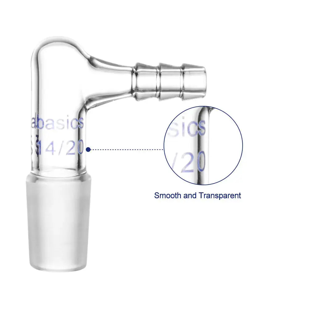 Inlet Adapter with Hose, 90 Degree Vacuum/Gas Bent Labasics