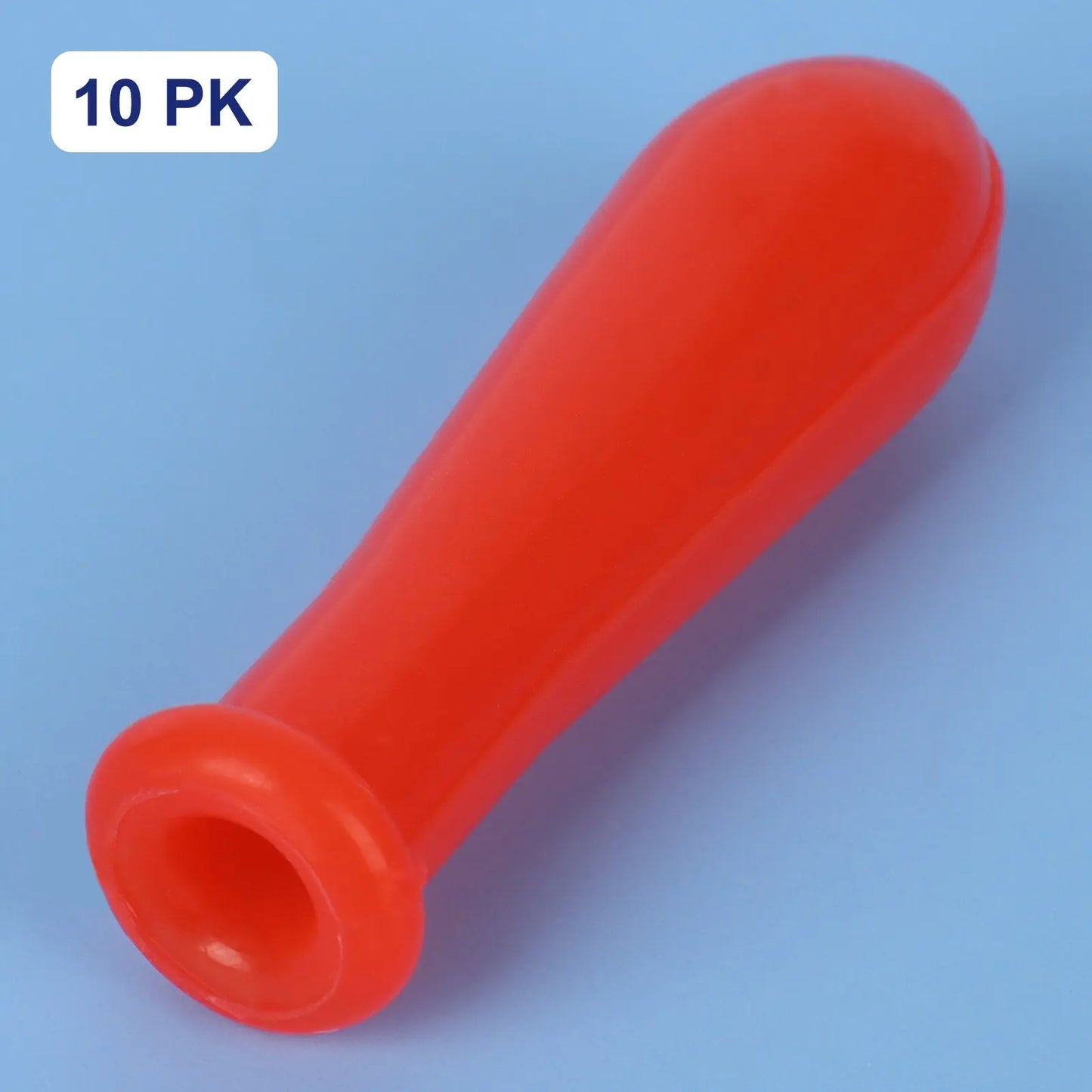 Red Silicone Pipette Caps, 10 Pack Labasics shop
