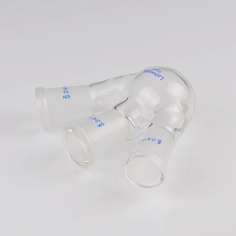 3 Neck Round Bottom Flask, 24/40 Center and Side Standard Taper Outer Joint, 50-2000 mL Labasics