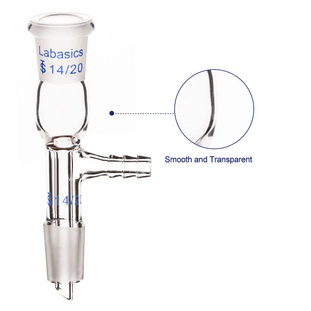 Glass Vacuum Take Off Adapter, Short Stem with 14/20 Joints Labasics