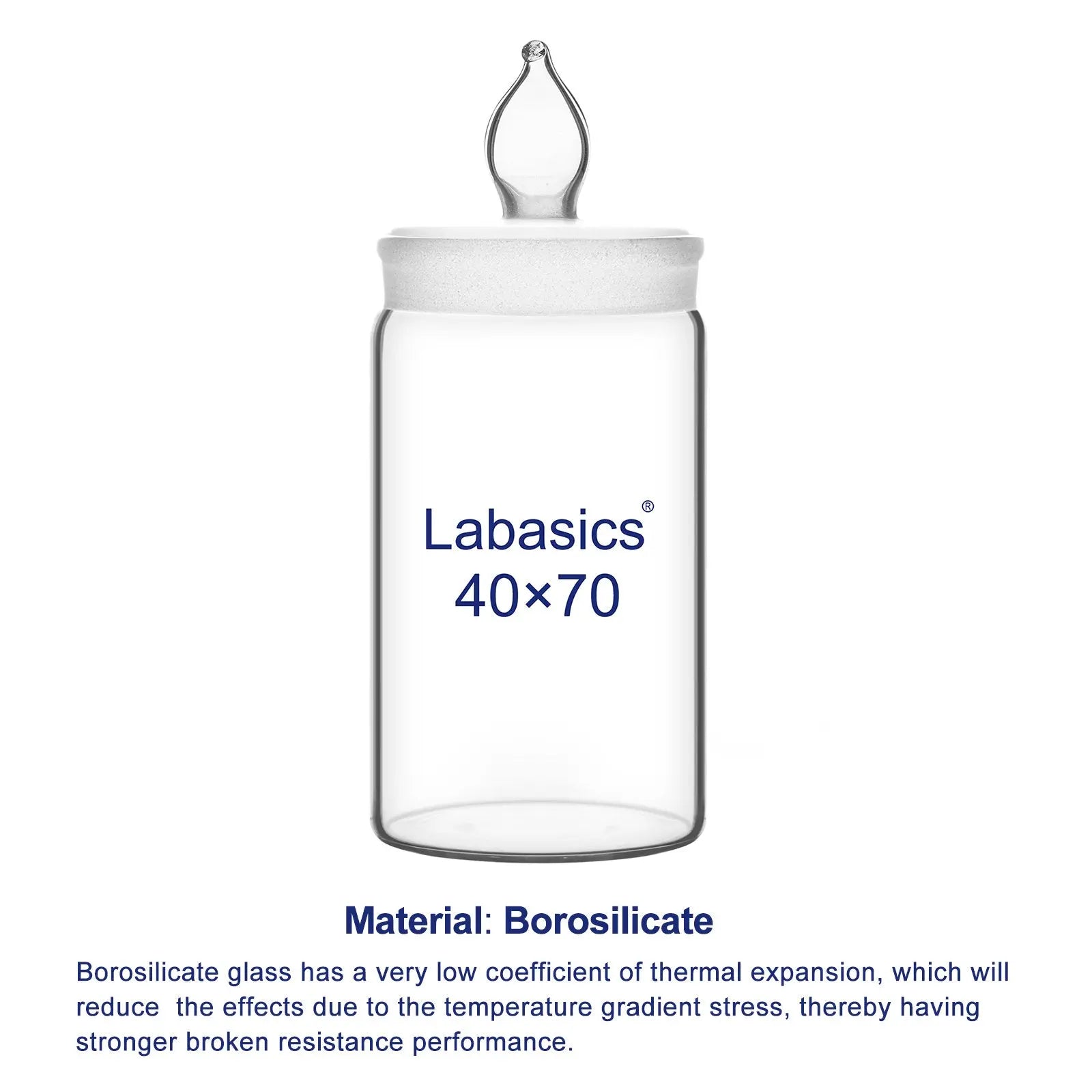 Weighing Bottle with Ground Stopper, Diameter 40-70 mm Labasics shop