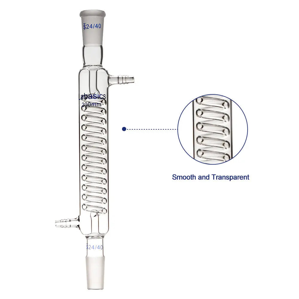 Glass Graham Condenser, 24/40 Joint Jacket Length Labasics