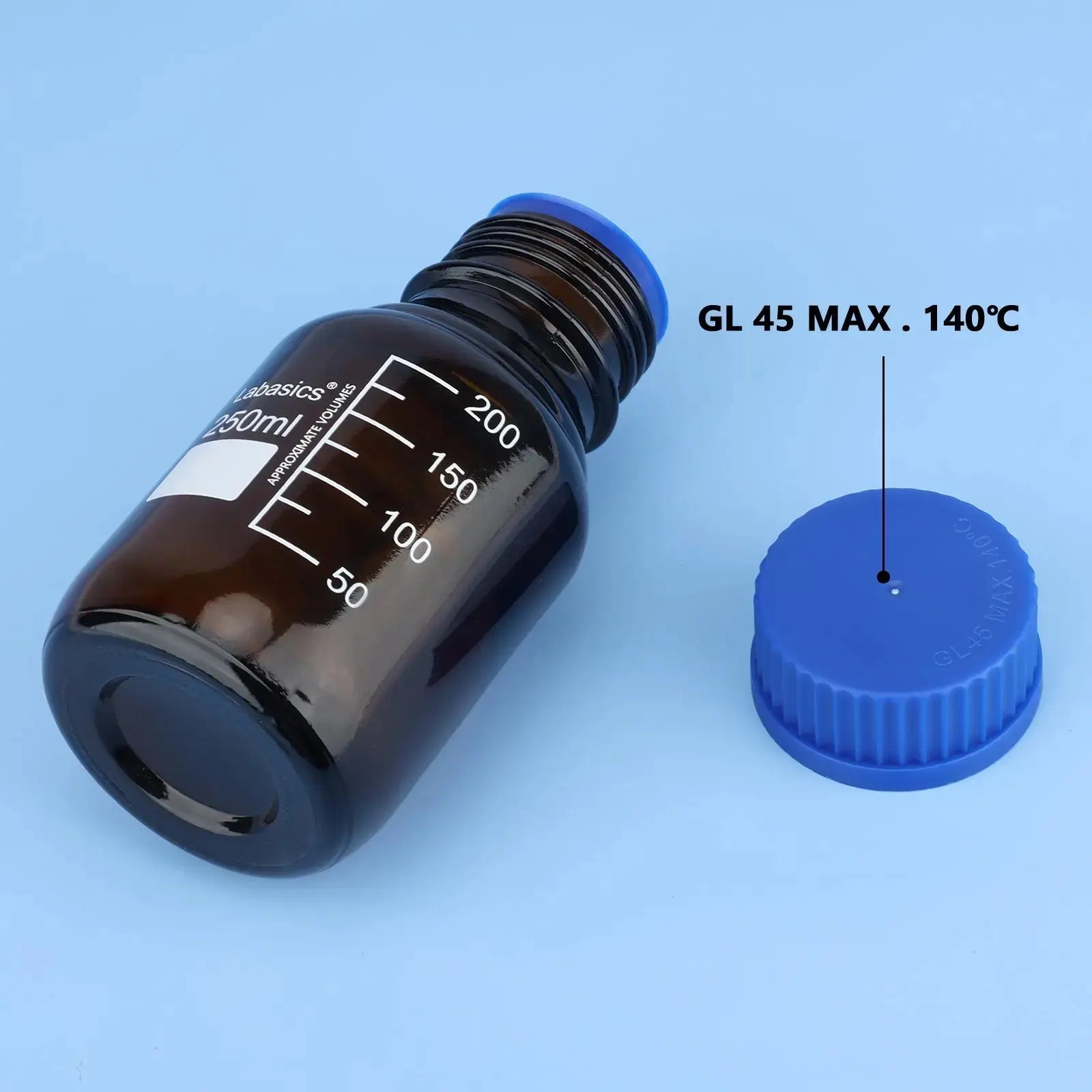 Amber Reagent Media Storage Bottles, 250-1000 ml Labasics