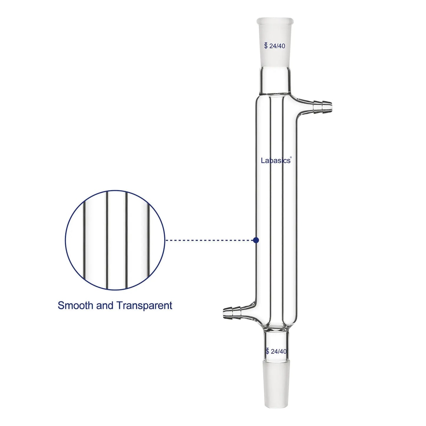 Glass Liebig Condenser, 24/40 Joint Jacket Length Labasics