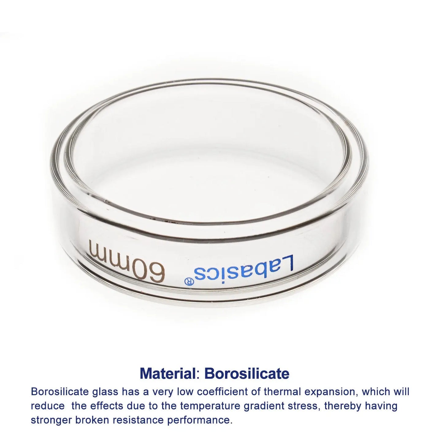 Glass Petri Dishes, 10 Packs Labasics shop
