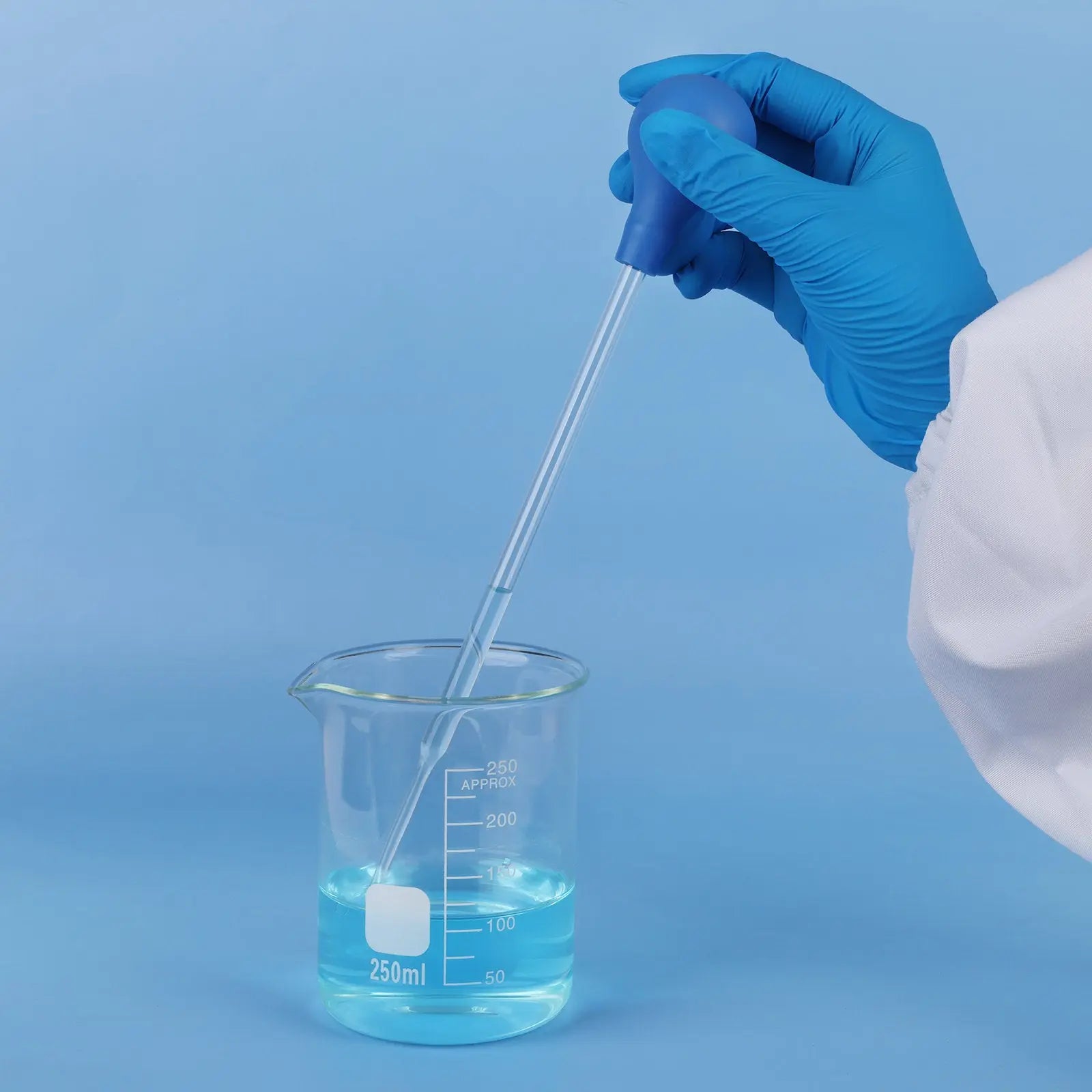 Labasics rubber pipette bulb providing comfortable grip and smooth suction