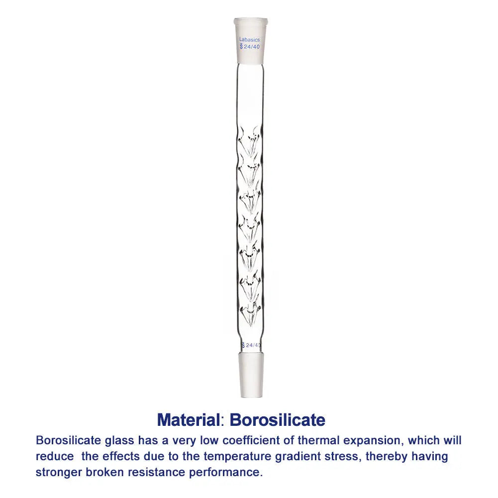 Vigreux Distillation Column,24/40 Joints, 200/300/400 mm Labasics